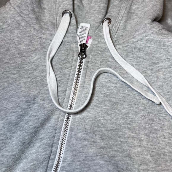 Aeropostale Sleeveless Zip Up Hoodie Womens XL Grey Sweatshirt California Casual - Picture 15 of 16